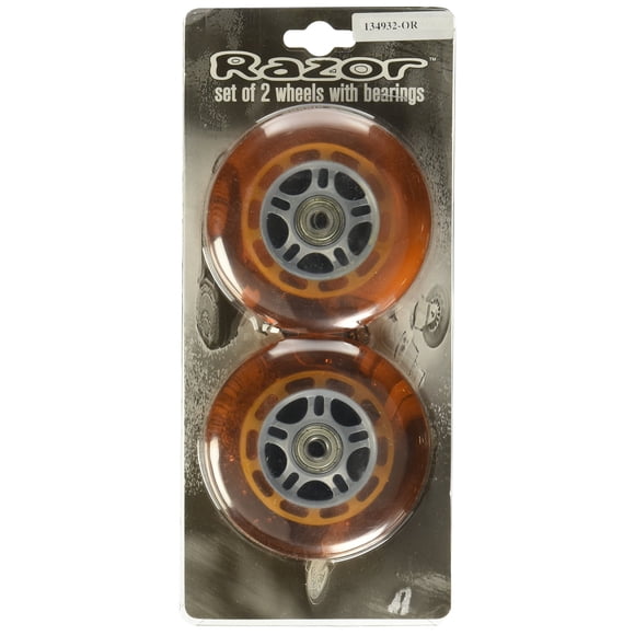 Ruedas De La Serie A Scooter Con Rodamientos (Juego De 2) - Naranja