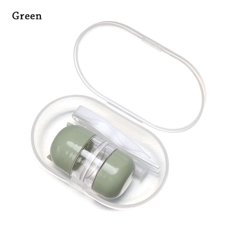 Unisex Eye Care Kit Organizer Container Portable Tweezer Stick Case Set Contact Lens Case Contact Lens Box Glasses Storage Holder GREEN