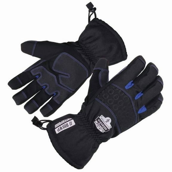 ProFlex 17616 Extreme Thermal Waterproof Winter Work Gloves with Tena-Grip , Black - 2XL