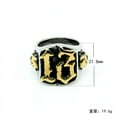 thumbnail image 3 of Jewelry Retro Domineering Domineering Ghost Head Men's Titanium Steel Ring, 3 of 4