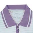 thumbnail image 3 of Monterey Club Women's Metallic Stripe Contrast Golf Polo Shirt #2256, 3 of 4