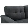 thumbnail image 4 of Connor Dark Gray Fabric Reversible Sectional Sleeper Sofa Chaise with Storage, 4 of 11
