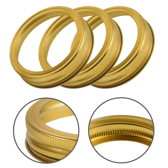 NIAIZEK 24Pcs Jar Bands Tinplate Sealing for Canning Jars Food Storage and Beverage Preservation