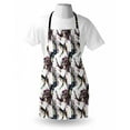 thumbnail image 3 of Watercolor Apron Lilly Flower Pattern with Flying Birds Fauna and Flora Abstract Animal Imagery, Unisex Kitchen Bib Apron with Adjustable Neck for Cooking Baking Gardening, Multicolor, by Ambesonne, 3 of 3