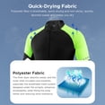thumbnail image 3 of Men's Lightweight Cycling Jacket for Spring and Autumn - Outdoor Windproof Riding Top with Reflective Features, Available in Black and Green, Size L, 3 of 6