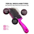 thumbnail image 3 of RED by Kiss Wig Brush, Anti-Static & Anti-Frizz for All Hair Types, Stainless Steel Bristles for Easy Detangle, Smooth Hair & Wig Without Breakage, No Snag with Knot-Free Bristles (Square), 3 of 6