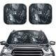 thumbnail image 2 of Balery Forest Black Ghost Warrior Parasol para parabrisas de coche de 2 piezas | Parasol plegable para parabrisas delantero de coche para la mayoría de sedanes-Large, 2 of 6