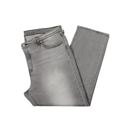 Levi Strauss & Co. Womens Plus 501 Original Denim High Rise Straight Leg Jeans