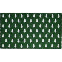 Holiday Time Green Pine Tree Coir Fiber Doormat 18"x30"