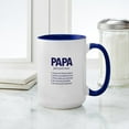 thumbnail image 4 of CafePress - Papa Noun Definition Mugs - 15 oz Ceramic Large White Novelty Mug, 4 of 4