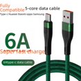 thumbnail image 4 of Cable de datos de 6 A, 100 W, carga súper rápida para teléfono móvil trenzado tipo C Apple Android, cable de carga flash PD, 4 of 4