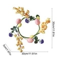 thumbnail image 6 of AZXY Easter Candle Wreath Centerpiece, 9.84 Inch Decorative Ring with Space for Standard Candle, Colorful Eggs and Butterflies for Spring and Holiday Table Decor, 6 of 6