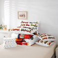 thumbnail image 6 of Manfei Classic Train 7-Piece Twin Bedding,Cartoon Toy Print Bedding Comforter Set,White,Polkadot Reversible, 6 of 7