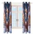 thumbnail image 4 of Cute Deer in Winter Scarf Study Room Living Kitchen Bedroom For Blackout Curtain Printed 2 Panels, 4 of 6