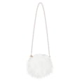 thumbnail image 1 of BRIGHTFUFU Bolsa de axila fenical Bolsa de hombro Moda Bolsa mullida MUJER MUJER DE PLUSO CROSS BOLSO CON CADENA DE PEAL (BLANCO), 1 of 1