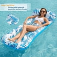 thumbnail image 3 of PENGXIANG Oversized Pool Float Lounge  72” X 37” Extra Large Fabric-Covered Pool Floats for Adults  Inflatable Contour Lounger with Headrest Ultra-Comfort Cooling Pool Raft-2 Pack, 3 of 6
