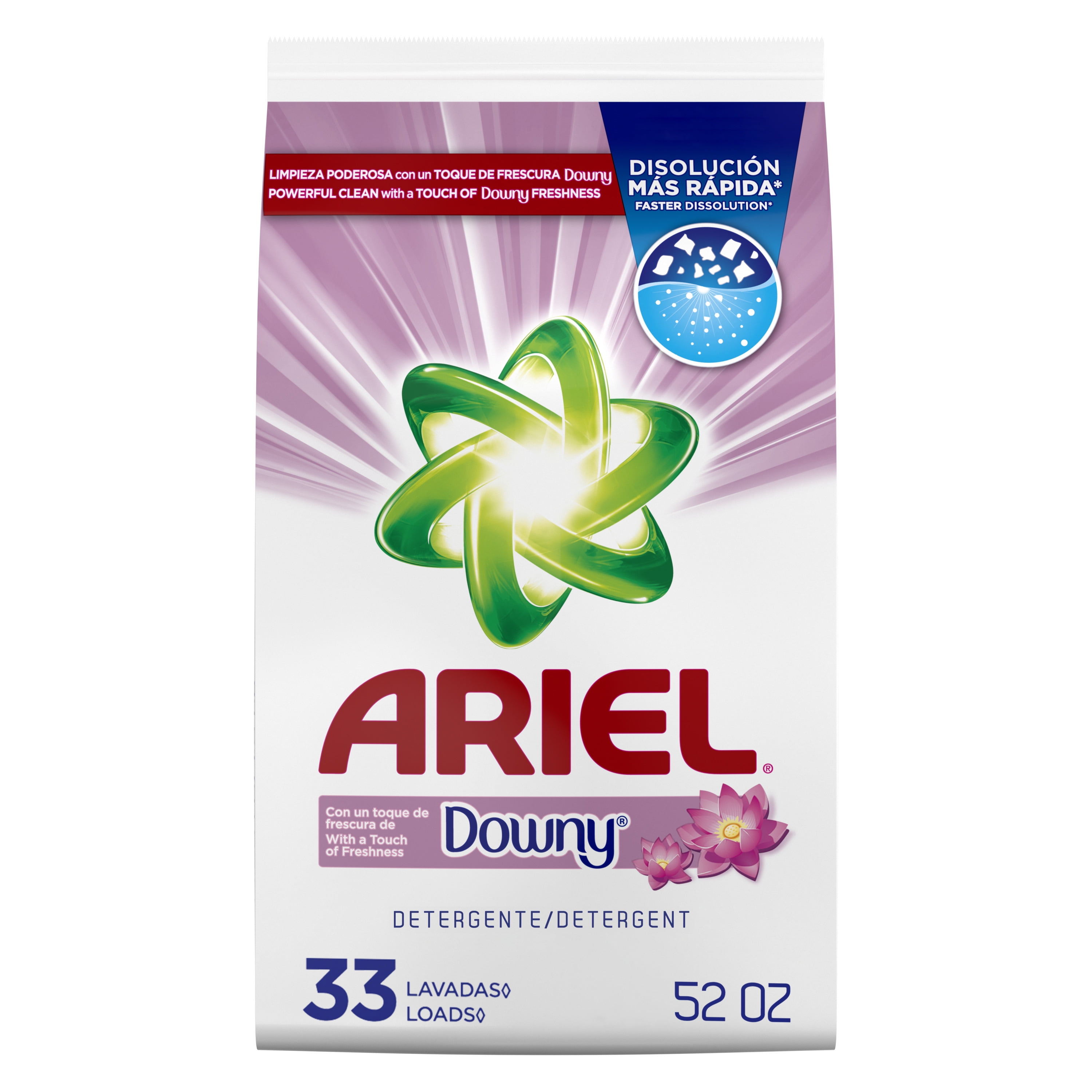 Ariel with a Touch of Downy Freshness, 33 Loads Powder Laundry Detergent, 52 oz