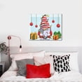 thumbnail image 4 of Kdxio Funny Christmas Gnome Pattern Canvas Wall Art for Living Room Wall Decor for Bedroom Bathroom Modern Framed Canvas Art Prints Ready to Hang,Horizontal, 4 of 6