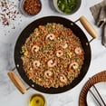 thumbnail image 2 of Infuse 13.75in Nonstick Carbon Steel Open Wok with 2 Side Handles, 2 of 3