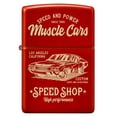 thumbnail image 6 of Zippo Muscle Car Design Metallic Red Pocket Lighter, 6 of 6