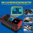 thumbnail image 2 of MDHAND 12V/8A Smart Battery Charger, Automatic Trickle Charger Maintainer Desulfator with LCD Display, Temperature Compensation for Car Truck Boat SUV Lead Acid Battery, 2 of 10