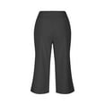 thumbnail image 6 of ZKCCNUK Summer Plus Size Capris for Women Casual Loose Soft Solid Color Mid Waist Pants Trousers S-3XL, 6 of 7