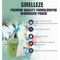thumbnail image 3 of SMELLEZE Reusable Formaldehyde Odor Remover Deodorizer Pouch: Rids Chemical Smell Without Scents in 300 Sq. Ft., 3 of 6