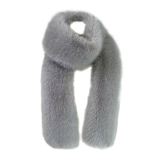 UJNDER Long Winter Scarf with Collar for Women Warm Neck Wrap for Cold Weather Cozy Soft Fashion Accessory Grey