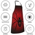 thumbnail image 5 of Kdxio Spider on the Web Apron with Pockets Adjustable Kitchen Aprons for Men Women Waterproof Aprons for Cooking,Drawing,Crafting, Baking Household Cleaning, 5 of 5