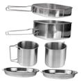 thumbnail image 4 of OULII 6Pack Barbecue Combination Pot Heat Insulation Easy to Clean for Camping Picnic Set, 4 of 5