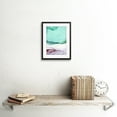 thumbnail image 2 of Abstract Paint with Green Copper Art Print Framed Poster Wall Decor 9x7 inch, 2 of 5