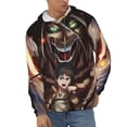 thumbnail image 2 of Attack On Titan Men's Hoodie With Color Drawstrings Sweatshirt Hooded Pullover Print Winter Coat Jacket Large, 2 of 9