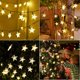 thumbnail image 2 of Guirnaldas de luces solares para exteriores, 100 LED de 39 pies, 8 modos decorativos, guirnalda de luces centelleantes a prueba de agua para jardín, patio, boda, fiesta", 2 of 5