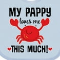 thumbnail image 4 of Inktastic My Pappy Loves Me Boys or Girls Baby Bib, 4 of 4