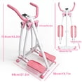 thumbnail image 2 of Air Walk Elliptical Machine - Foldable Cardio Cross Trainer Glider for Full-Body Low-Impact Exercise with LCD Display Ideal, 2 of 8