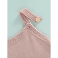 thumbnail image 5 of Bagilaanoe Newborn Baby Boys Girls Knit Romper Sleeveless Spaghettic Strap One Piece Knitted Jumpsuits 3M 6M 12M 18M Bodysuits, 5 of 9