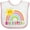 White and Pink, variant on Inktastic Family Big Sister with Rainbow Girls Baby Bib