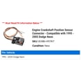 thumbnail image 2 of Engine Crankshaft Position Sensor Connector - Compatible with 1995 - 2005 Dodge Neon 1996 1997 1998 1999 2000 2001 2002 2003 2004, 2 of 2
