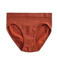 thumbnail image 4 of Lroveb Cotton Underwear for Women Mid Waist Ribbed File Breathable Seamless Briefs Panties, 4 of 4
