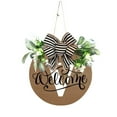 pdqouc Clearance Last Name Year Round Front Door Wreath 26 Last Names
