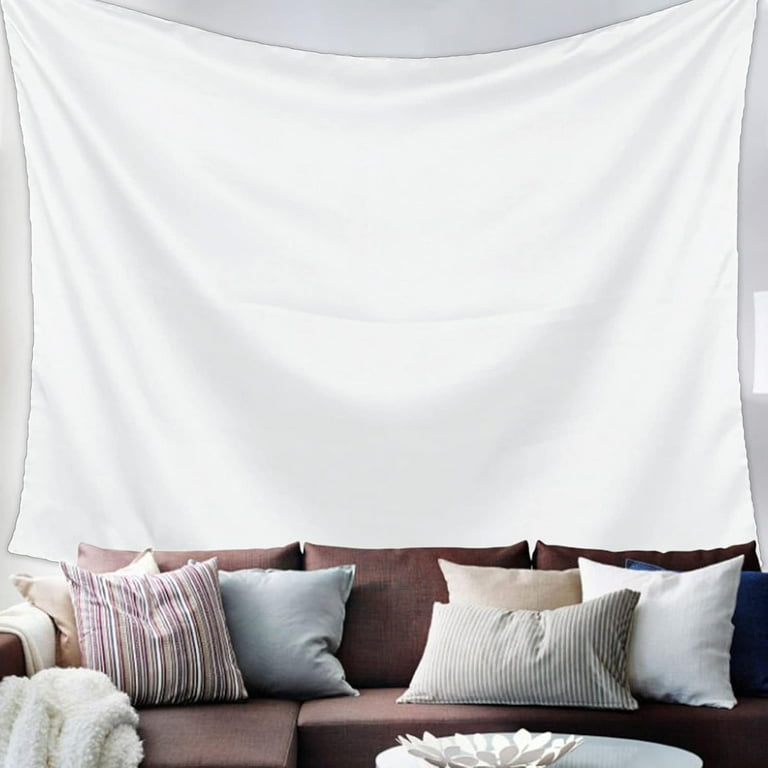 Pure White Tapestry Blank Tapestry Diy And Tie Dye Solid White Projection Screen Tapestry For Bedroom Custom Tapestry Wall Hanging For Living Room