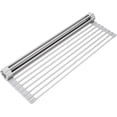 thumbnail image 1 of ORUYROP Over The Sink Multipurpose Roll-Up Dish Drying Rack (Warm Gray, Large-20.5" x 13.1"), 1 of 7