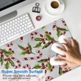 thumbnail image 4 of Long Mouse Pads for Desk,White Christmas Candy Cane Pattern Desk Mats on Top Of Desks, Desk Mouse Pad Extra Large with 3mm Non-Slip Base and Stitched Edge for Gaming,Office,Work,Home 35.4x15.7in, 4 of 5