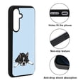 thumbnail image 2 of WIRESTER Shockproof Soft Rubber Cover Case for Samsung Galaxy A16 5G 6.7", Boston Terrier Dog Lying Down Looking Up On Light Blue Background, 2 of 5