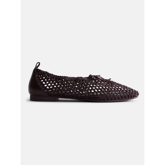 Scenario Women's Knit Bow Ballet Flats