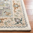 thumbnail image 3 of Safavieh Heritage York Oriental Wool Runner Rug, Ivory/Light Blue, 2'3" x 12', 3 of 11