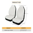 thumbnail image 6 of Yuyamidu Boho Flower Blossom Car Seat Cover 2 PCS Set Universal Car Front Seat Covers for Women Men Automobile Interior Sets, 6 of 6