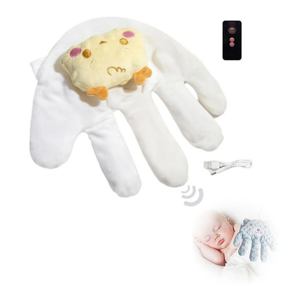 LUVCLS TPALPKT - Palma calmante para bebés, almohada eléctrica para manos calmante para bebés, almohada para prevenir sobresaltos en bebés, palma para ayudar a dormir a bebés, guante de mano antians
