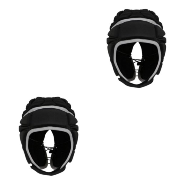 Wosthever Rugby Headguard Protector Guard Wrestling Casco Head Gear Protector Negro Negro 51 cm 2piezas