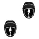 thumbnail image 1 of Wosthever Rugby Headguard Protector Guard Wrestling Casco Head Gear Protector Negro Negro 51 cm 2piezas, 1 of 1